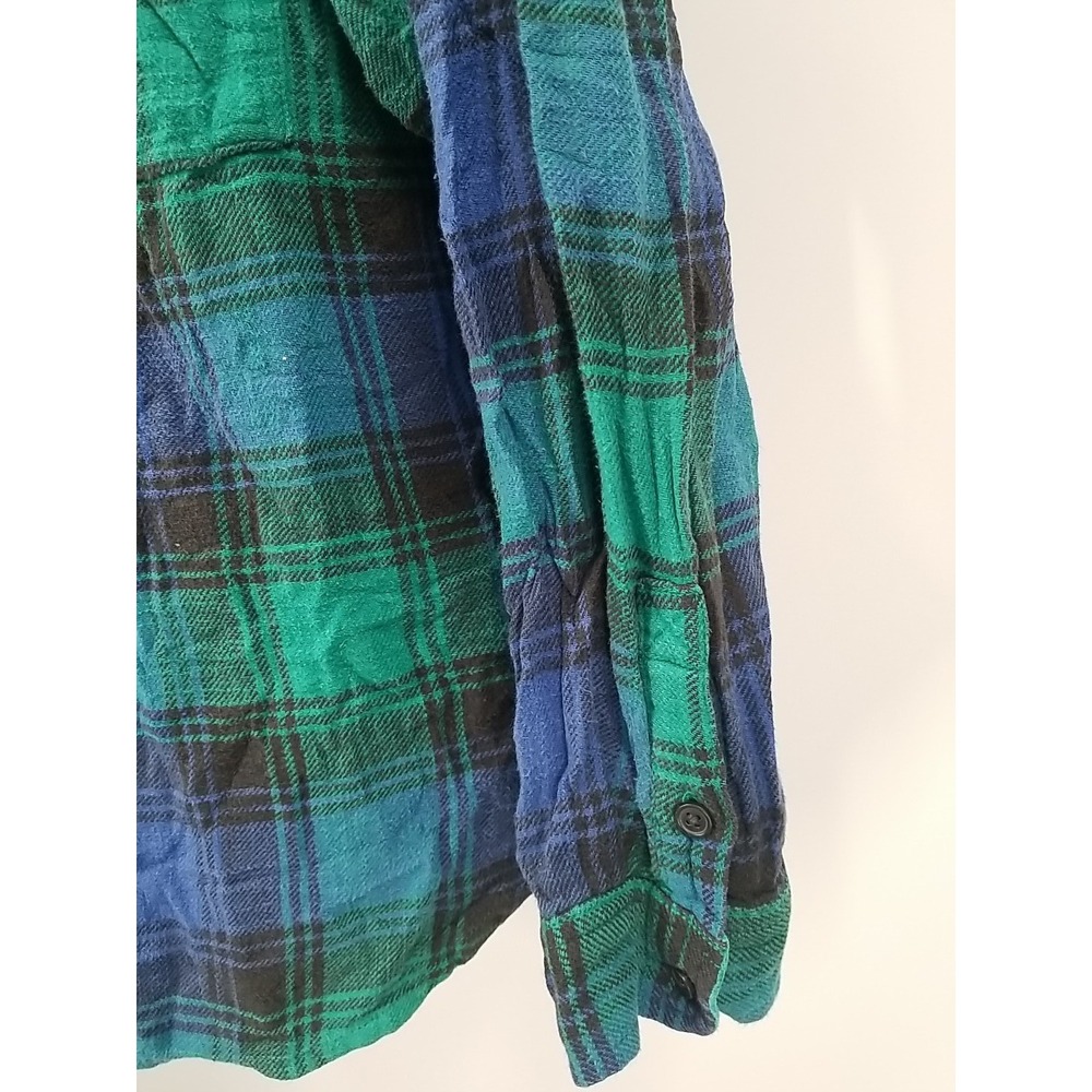 American Eagle Womens Size Medium Plaid Button Up Shirt Long Sleeve Flannel - Picture 5 of 6